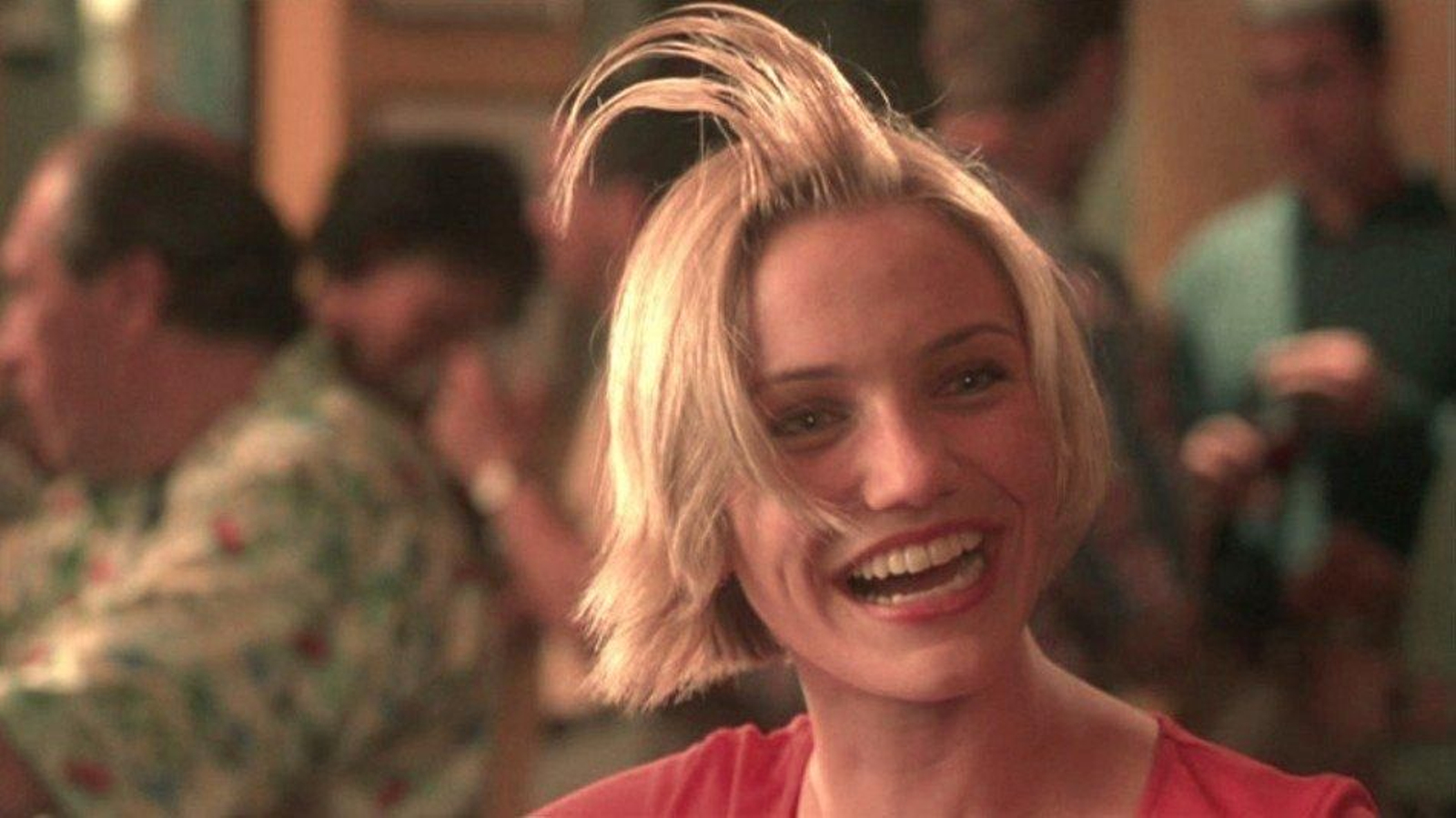 Cameron Díaz, descubriendo inconscientemente una propiedad oculta del semen.