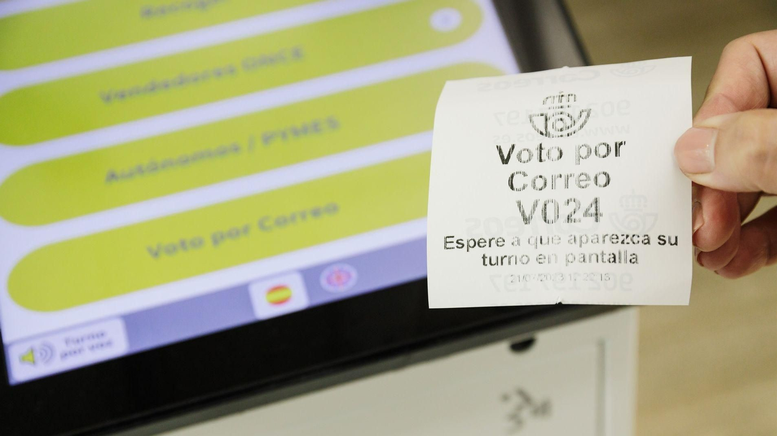 Voto por correo.