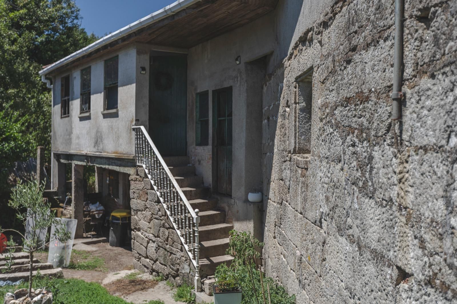 Vivienda de la aldea de A Granxa en la que ocurrió el presunto matricidio.