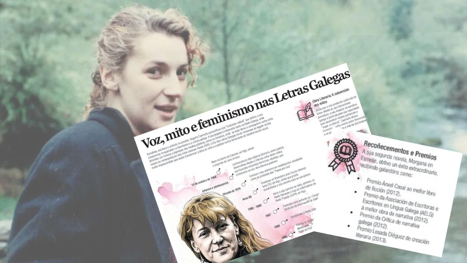 Begoña Caamaño, homenaxeada no Día das Letras Galegas 2026.