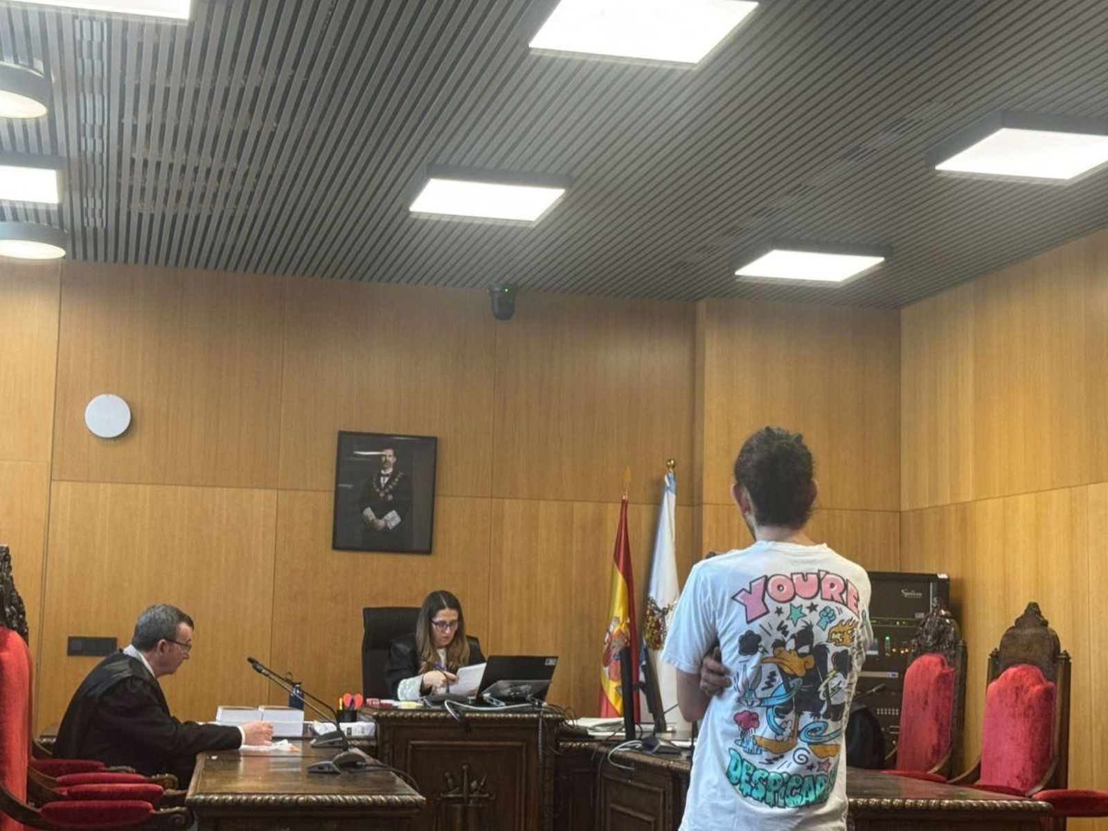 Daniel N.V. escucha los términos de la condena, en el Penal 1.