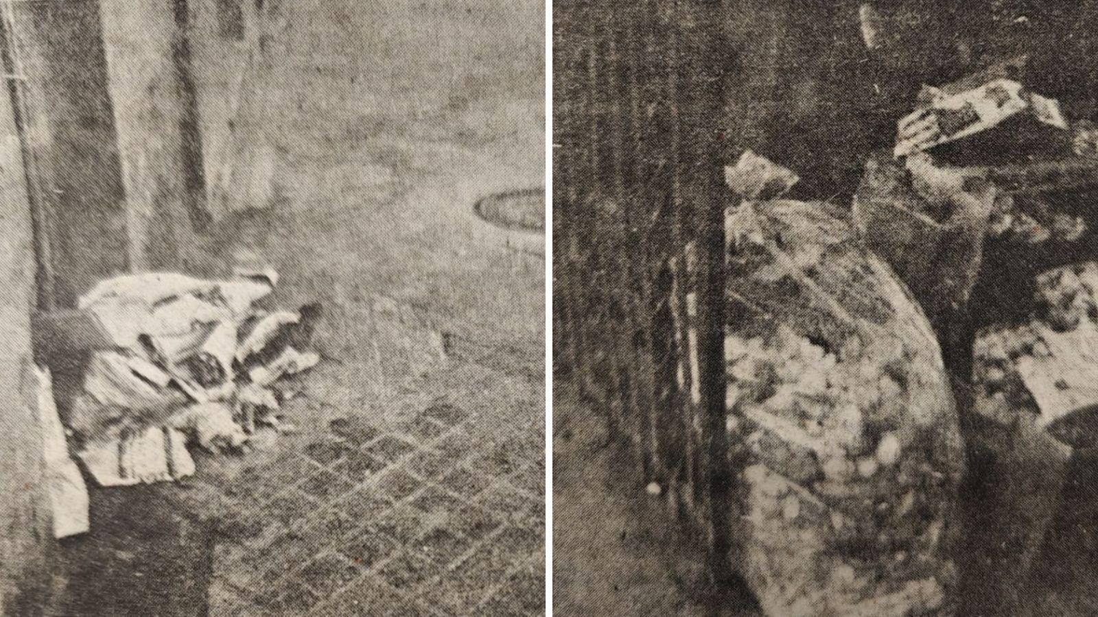 Bolsas de basura abandonadas en las calles Capitán Cortés y Manuel Pereira.