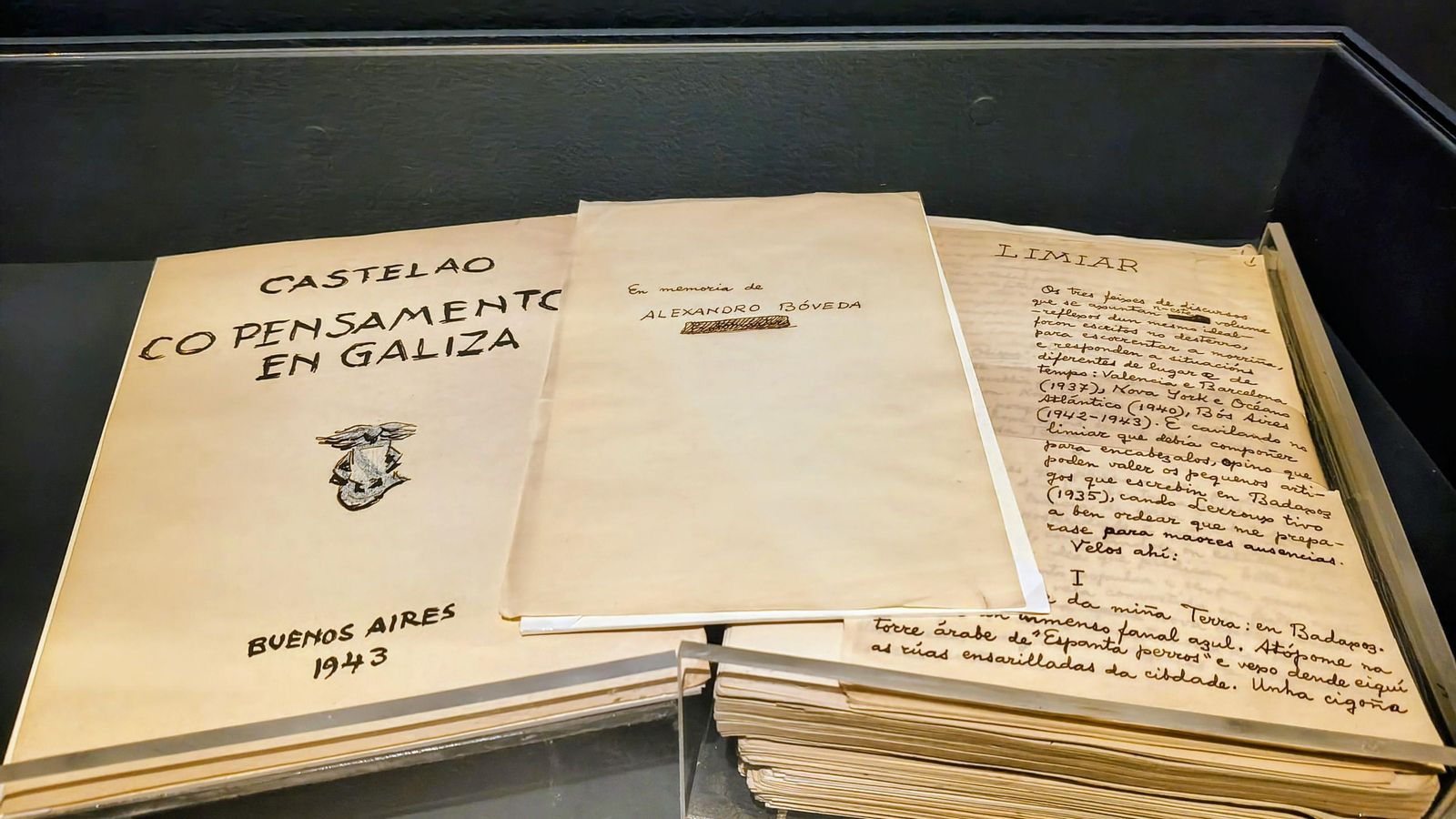 Ejemplar original de 'Sempre en Galiza', que se puede ver en la exposición.