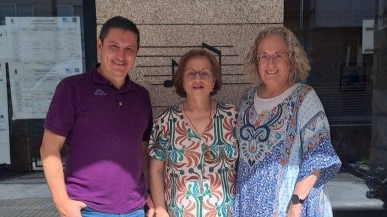 Iván Valles, Elisa Arias y Luisa Márquez.