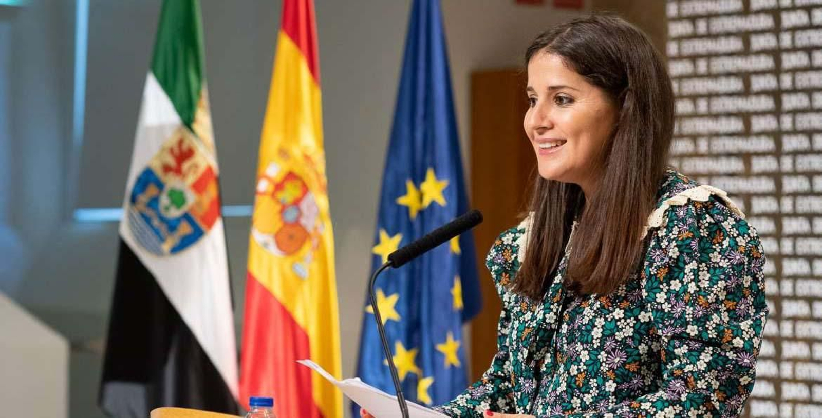 La consejera de Igualdad y portavoz de la Junta de Extremadura, Isabel Gil Rosiña