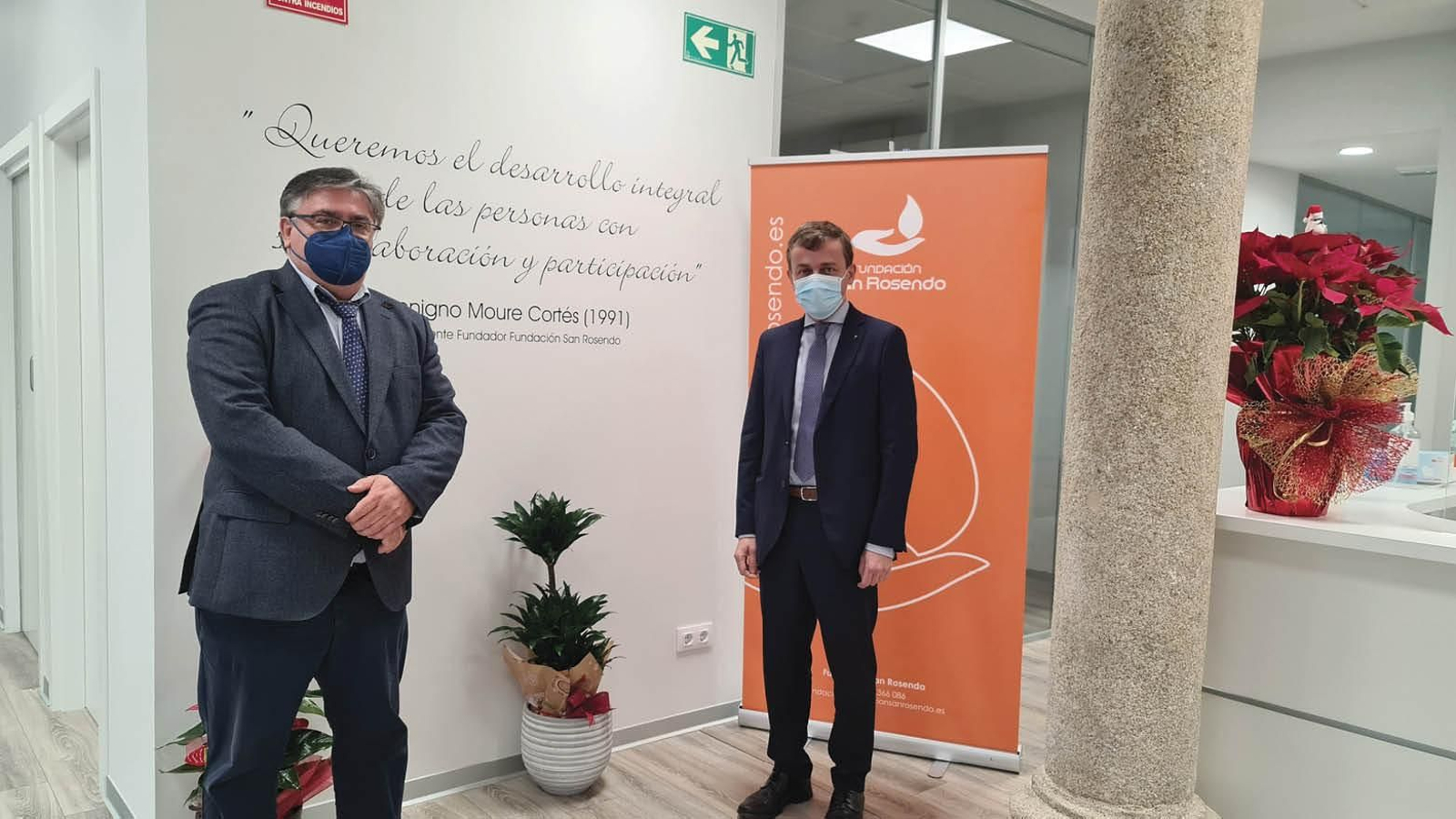 Soto, patrono de la Fundación, y Gavela, su presidente, se encargaron de presentar la memoria.