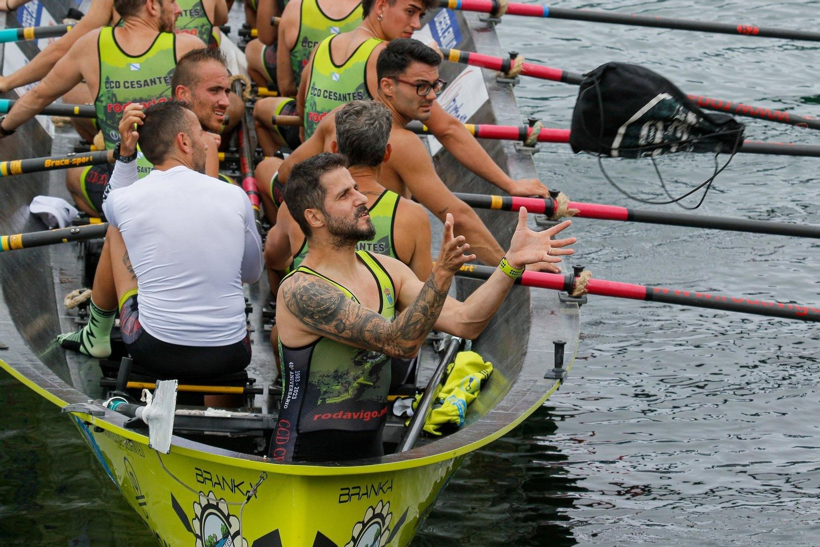 Bandera de Samertolameu de traineras.