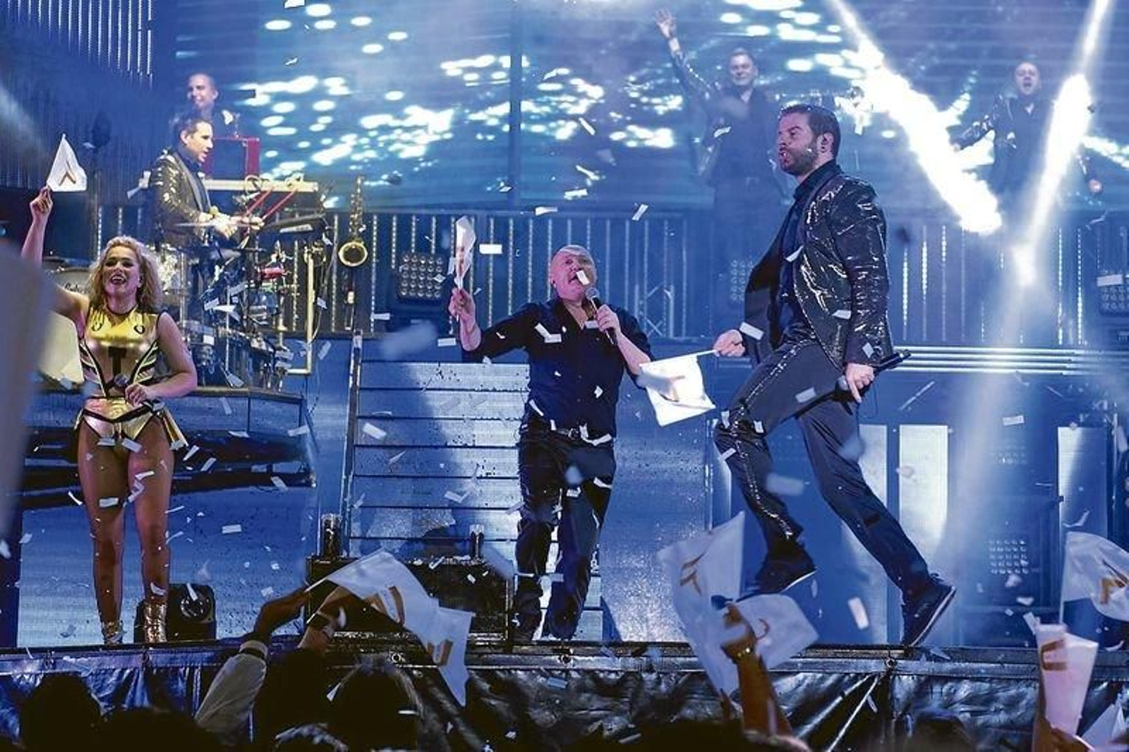 La orquesta Panorama durante una reciente actuación.