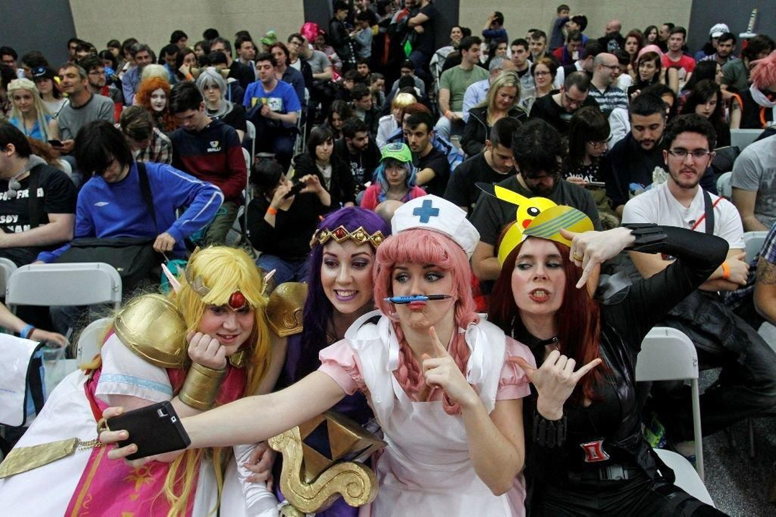 Las participantes en el concurso de Cosplay derrocharon fantasía.