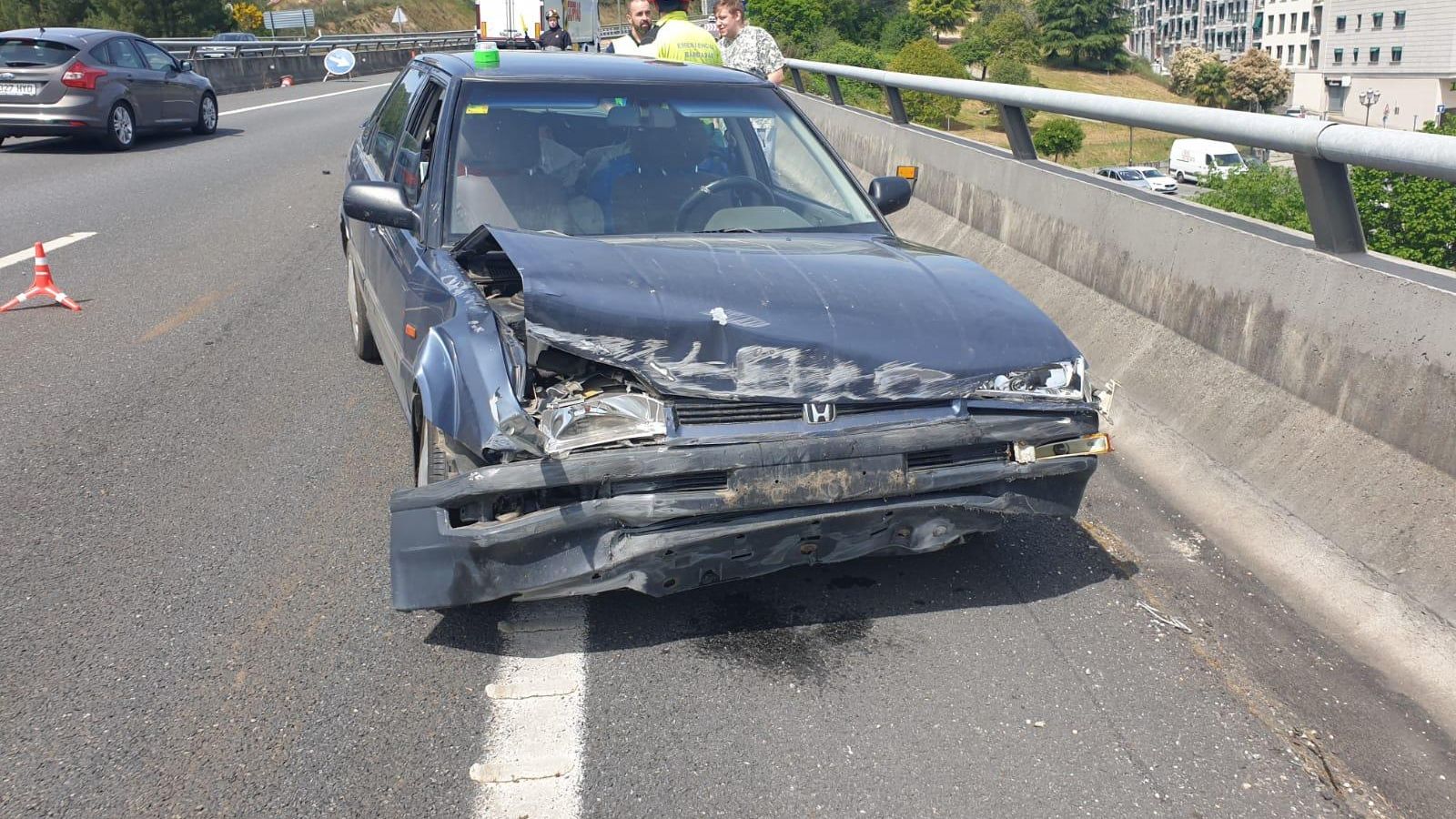 El vehículo accidentado