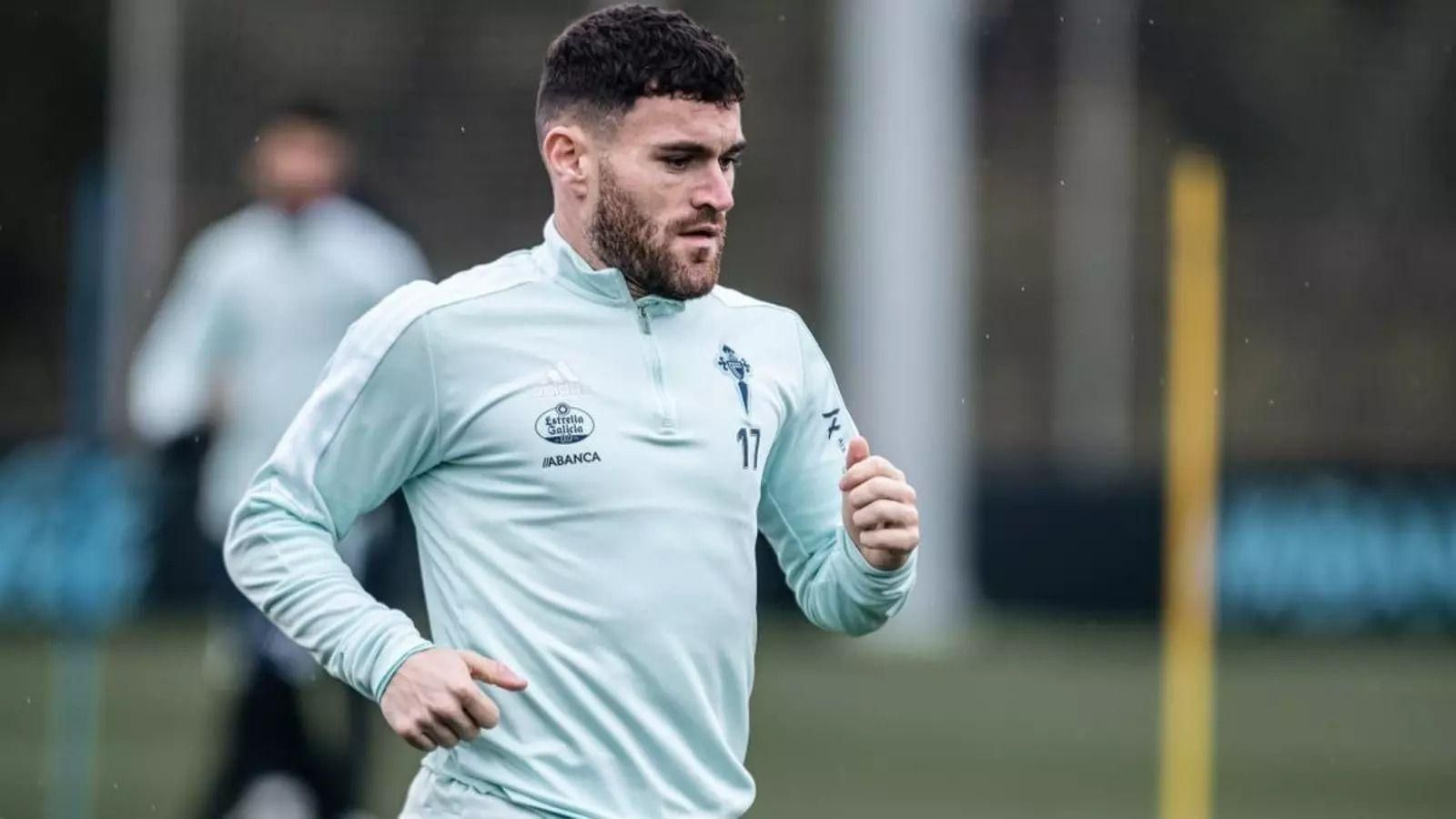 Javi Galán en su etapa en el Celta.