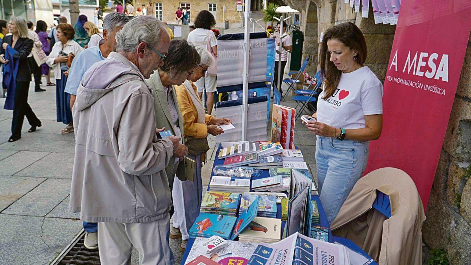 La cultura gallega también estuvo presente ayer en O Berbés
