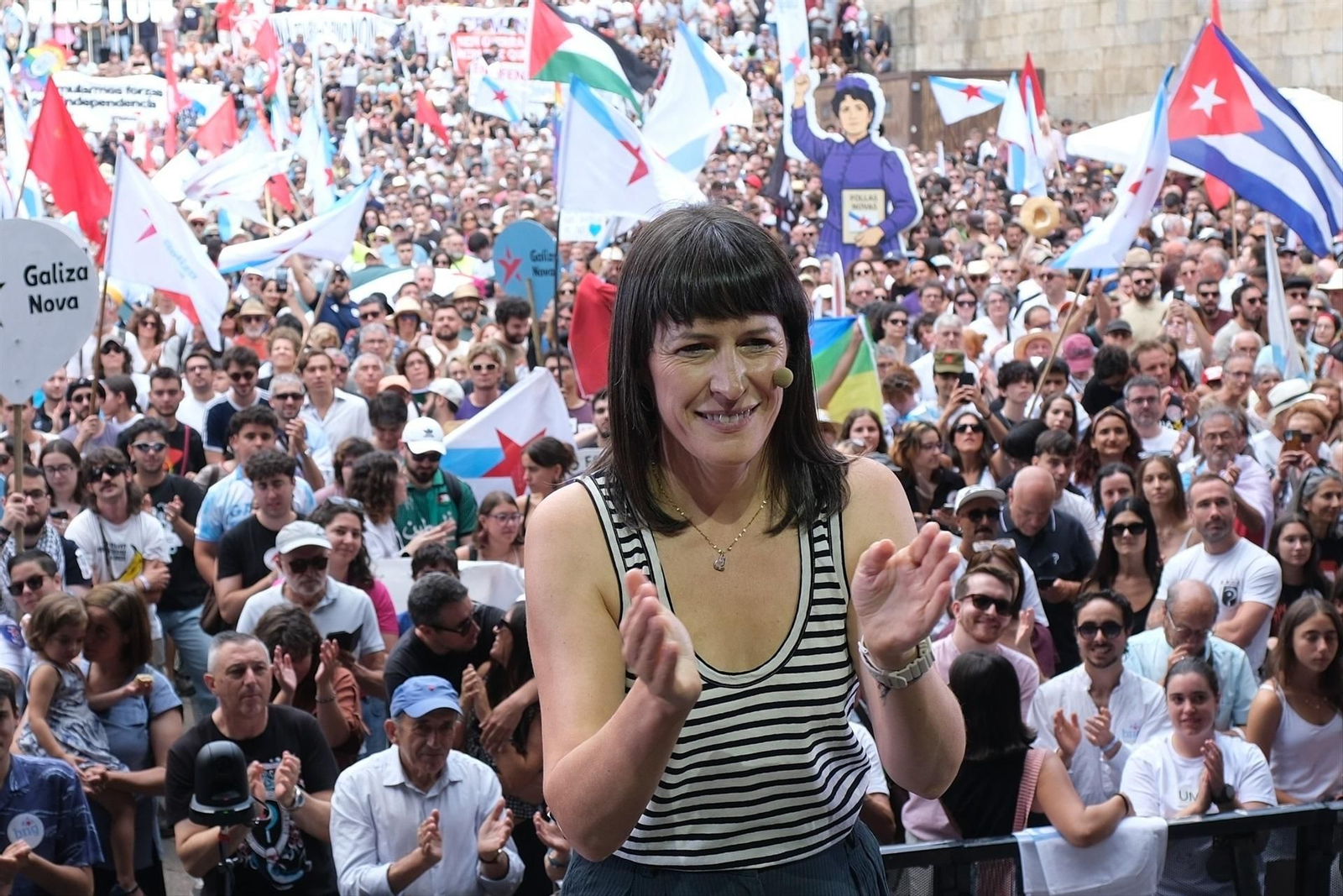 Galería | Santiago vive la Ofrenda al Apóstol y la manifestación del BNG