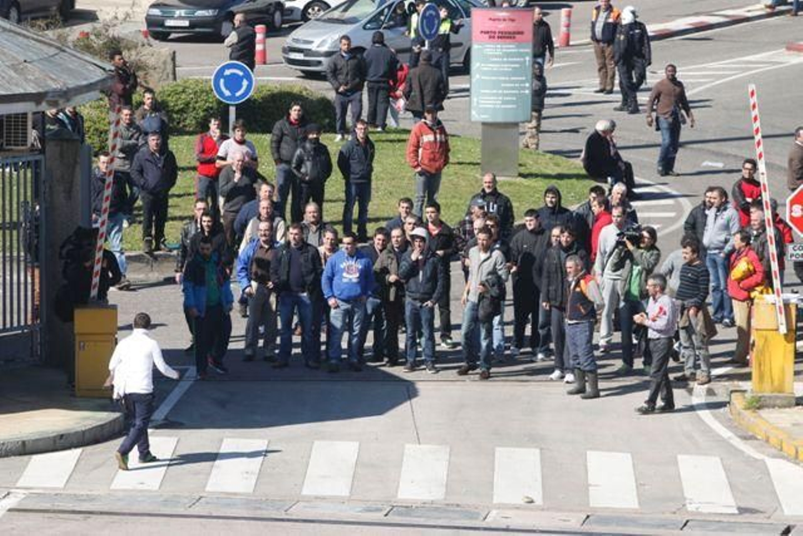 Las protestas de la flota de cerco Berbés // JV Landín