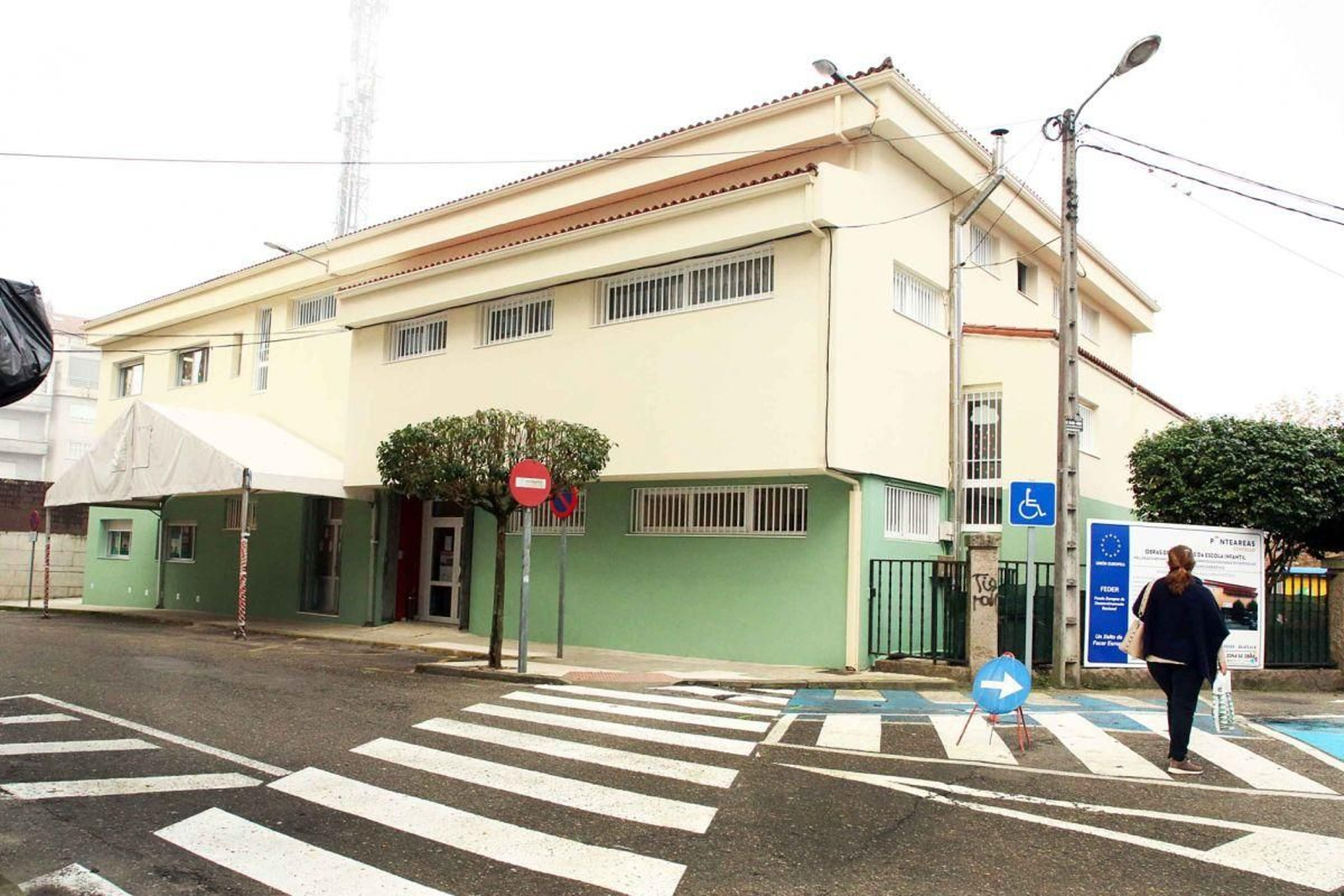 La antigua Escola Infantil que fue derruida por obsoleta.