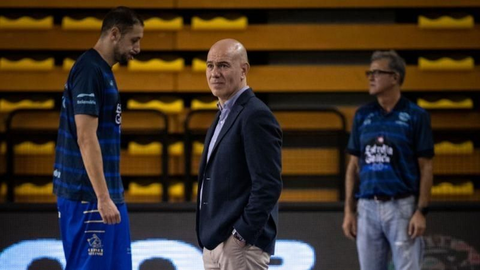 Félix Alonso, durante un partido en el Pazo.