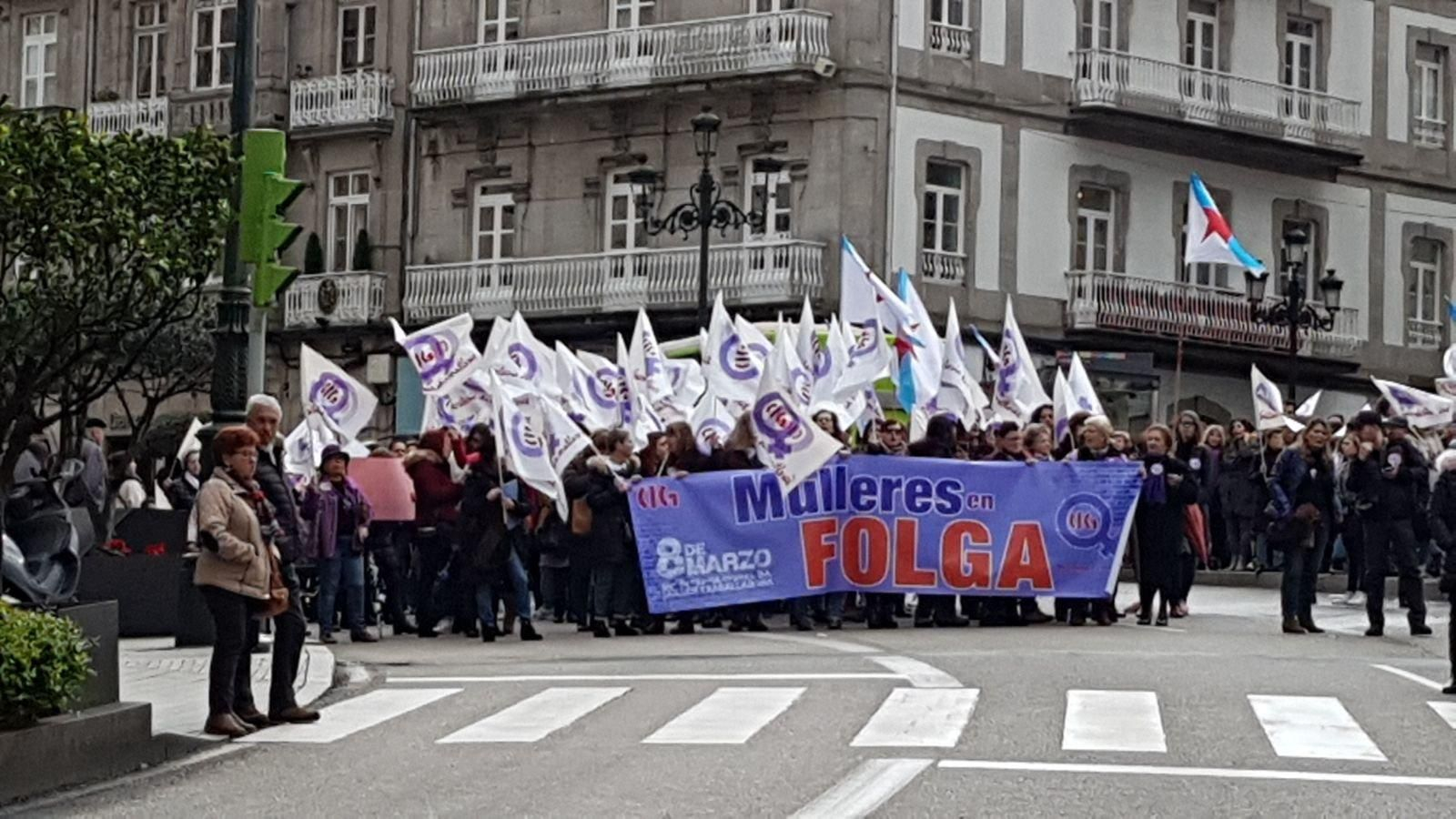 Huelga del 8M en Vigo