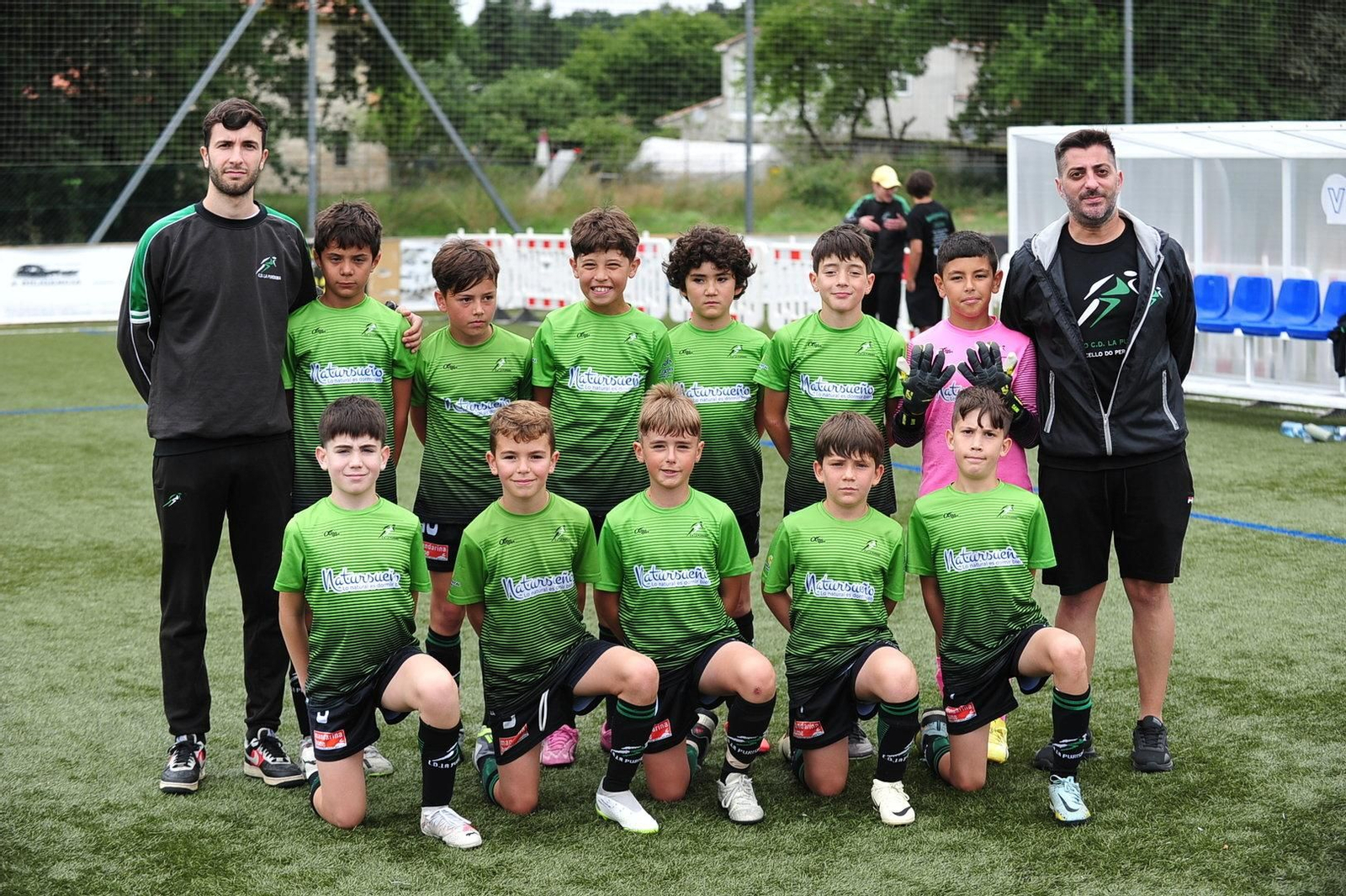 Los integrantes de La Purísima que compitieron en Maceda