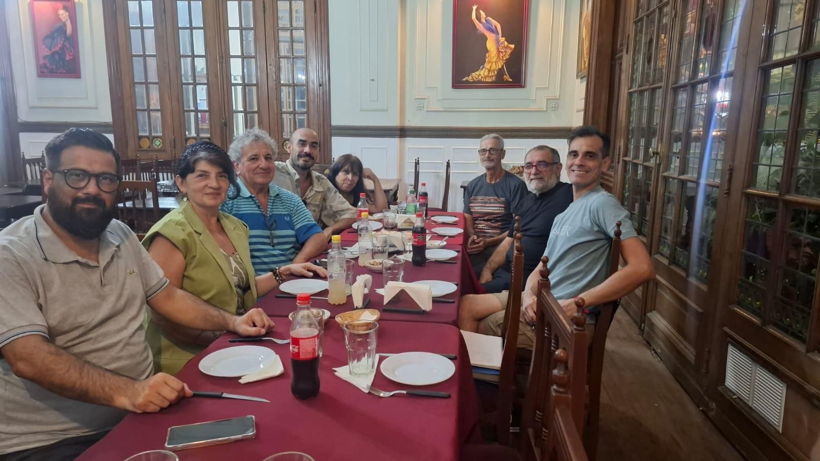 Miembros de la candidatura durante su encuentro en Rosario