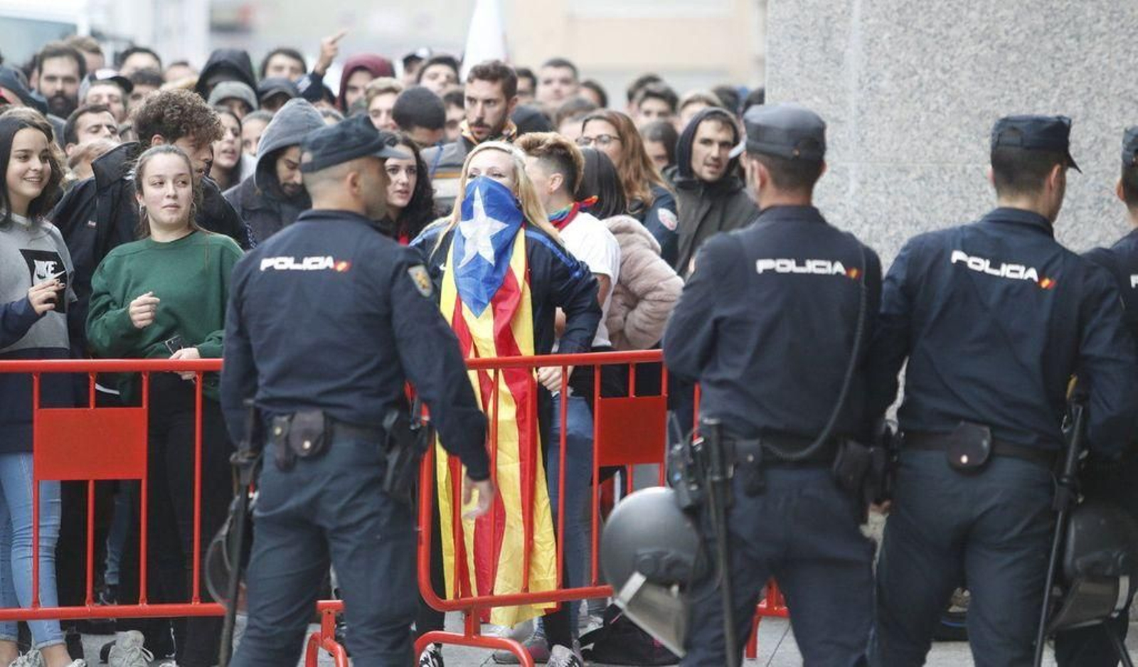 Imagen de la concentración durante el mitin, en octubre.