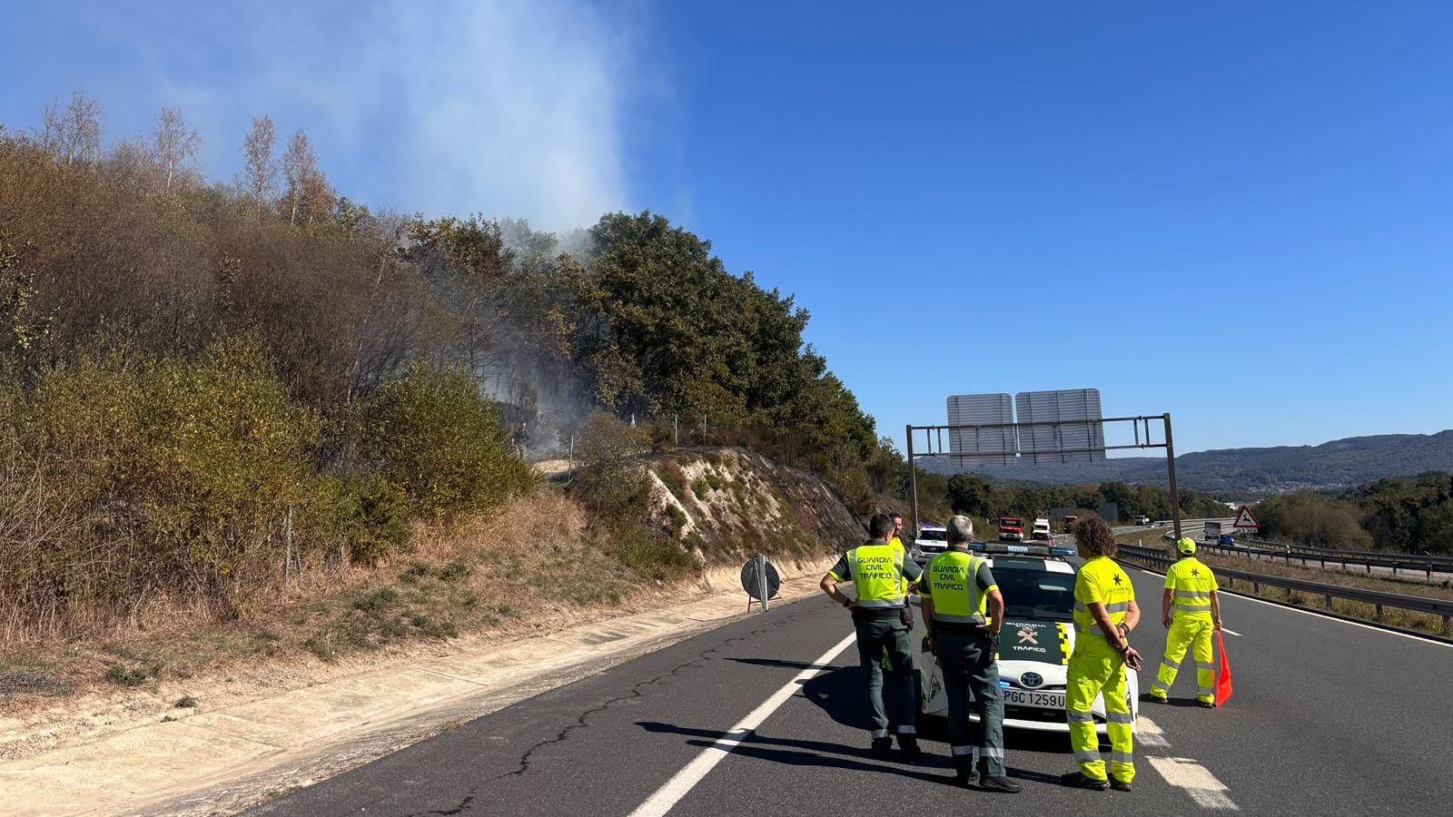 El incendio fue apagado alrededor de las 15:15 horas.
