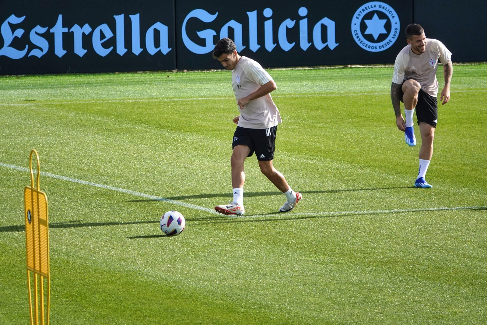Entrenamiento del Celta en Mos.