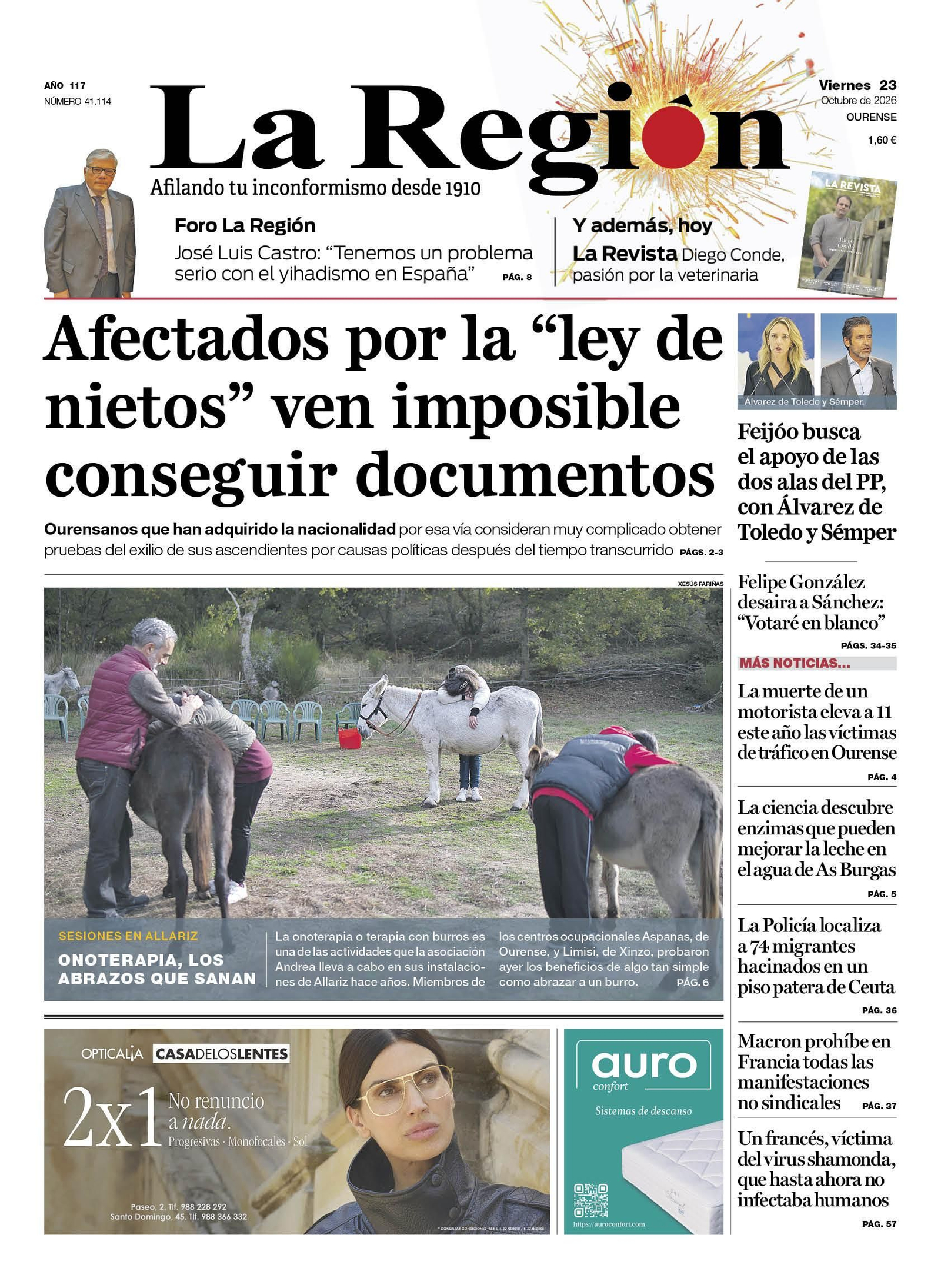 La portada de hoy