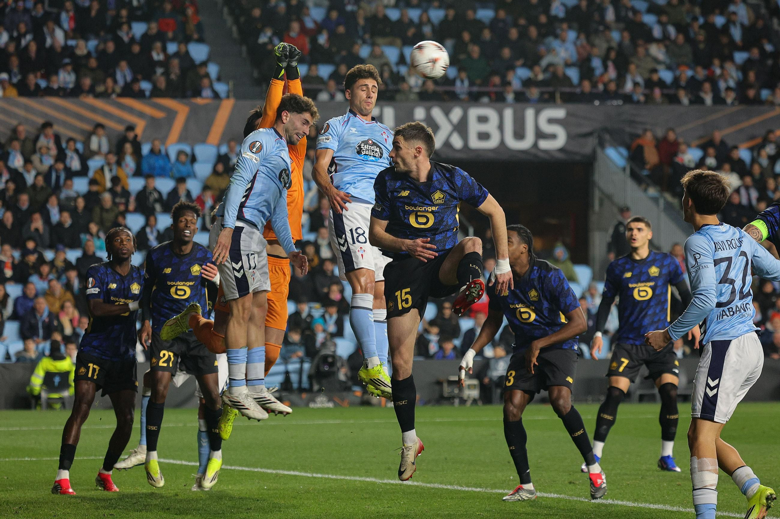 Galería | El Celta recibe al Lille en Balaídos