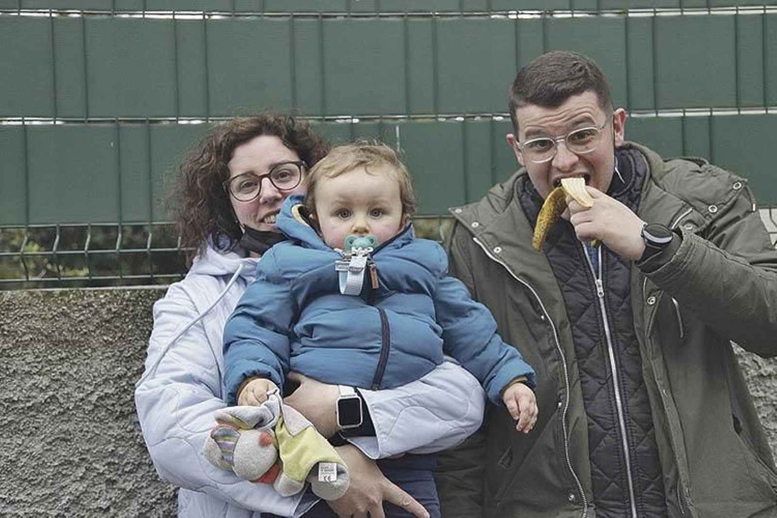 Marina, Maike y Saúl.