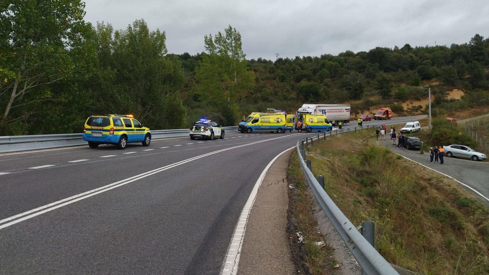 La ubicación del accidente de O Bolo.