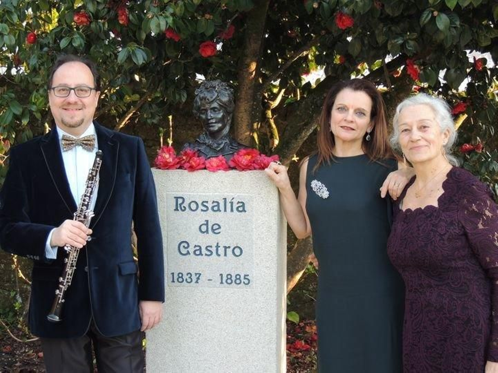 Juan Pérez Berná, María José Ladra y Margarita Viso.