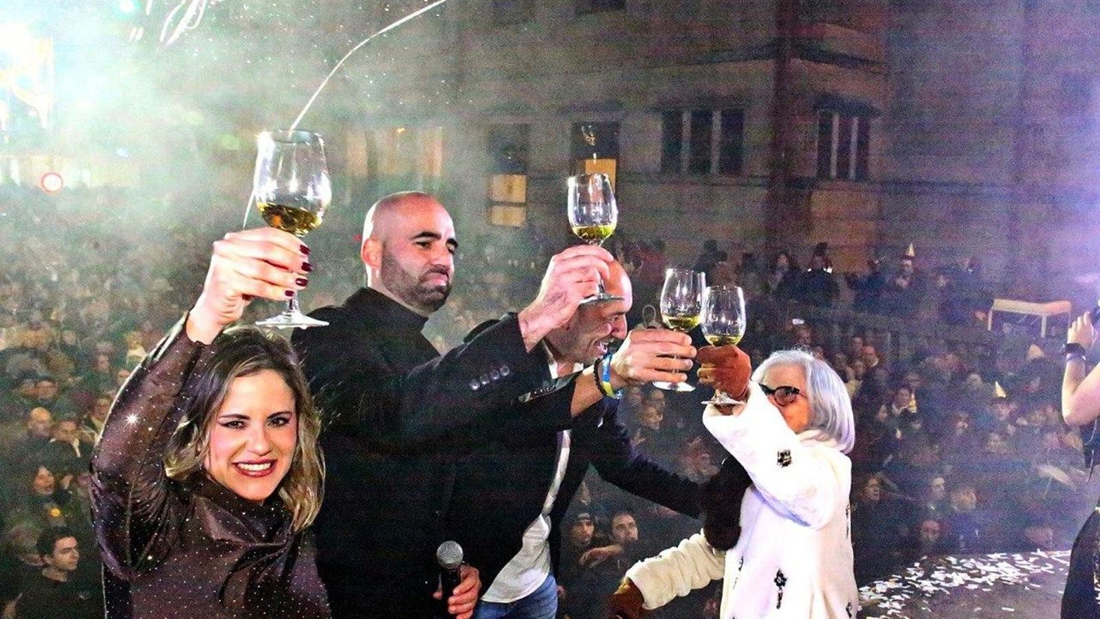 Galería | Pre Fin de Año en O Porriño con Claudio Giráldez y Fátima Pego