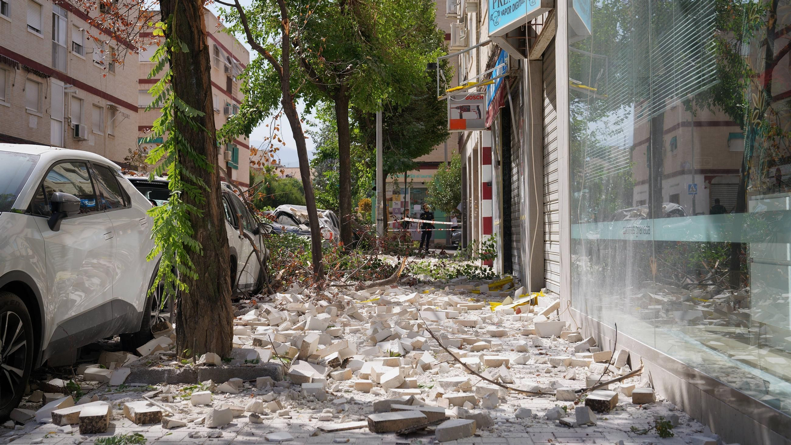 Imágenes de los destrozos causado por el terremoto. A 18 de agosto de 2026 en Granada
