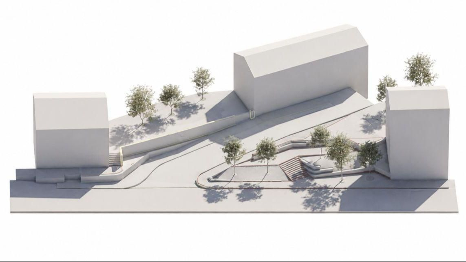 Imagen renderizada representativa de las obras de mejora del acceso al Mercado do Xurés.