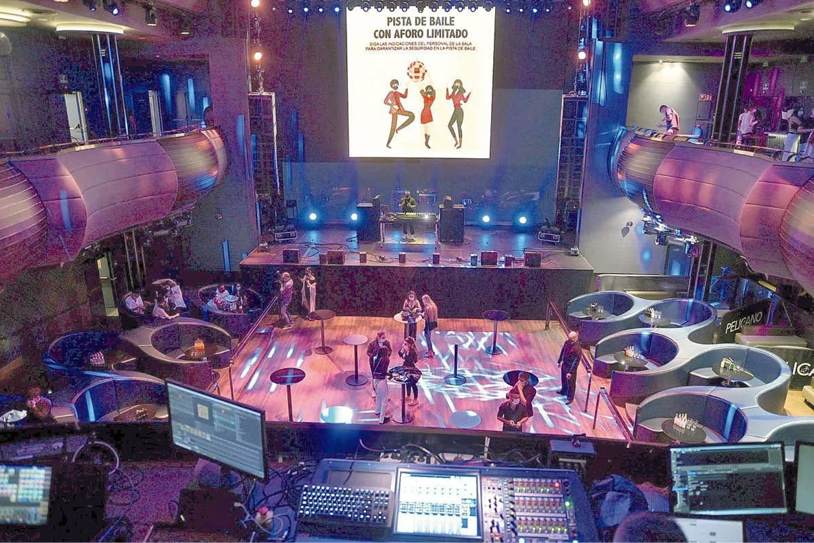 La Sala Pelícano de A Coruña, durante las pruebas piloto.