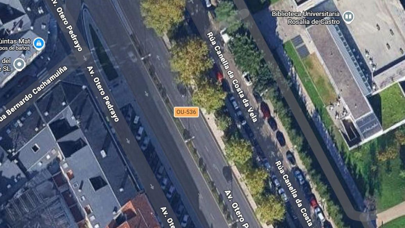 Avenida Otero Peddrayo, lugar del accidente.