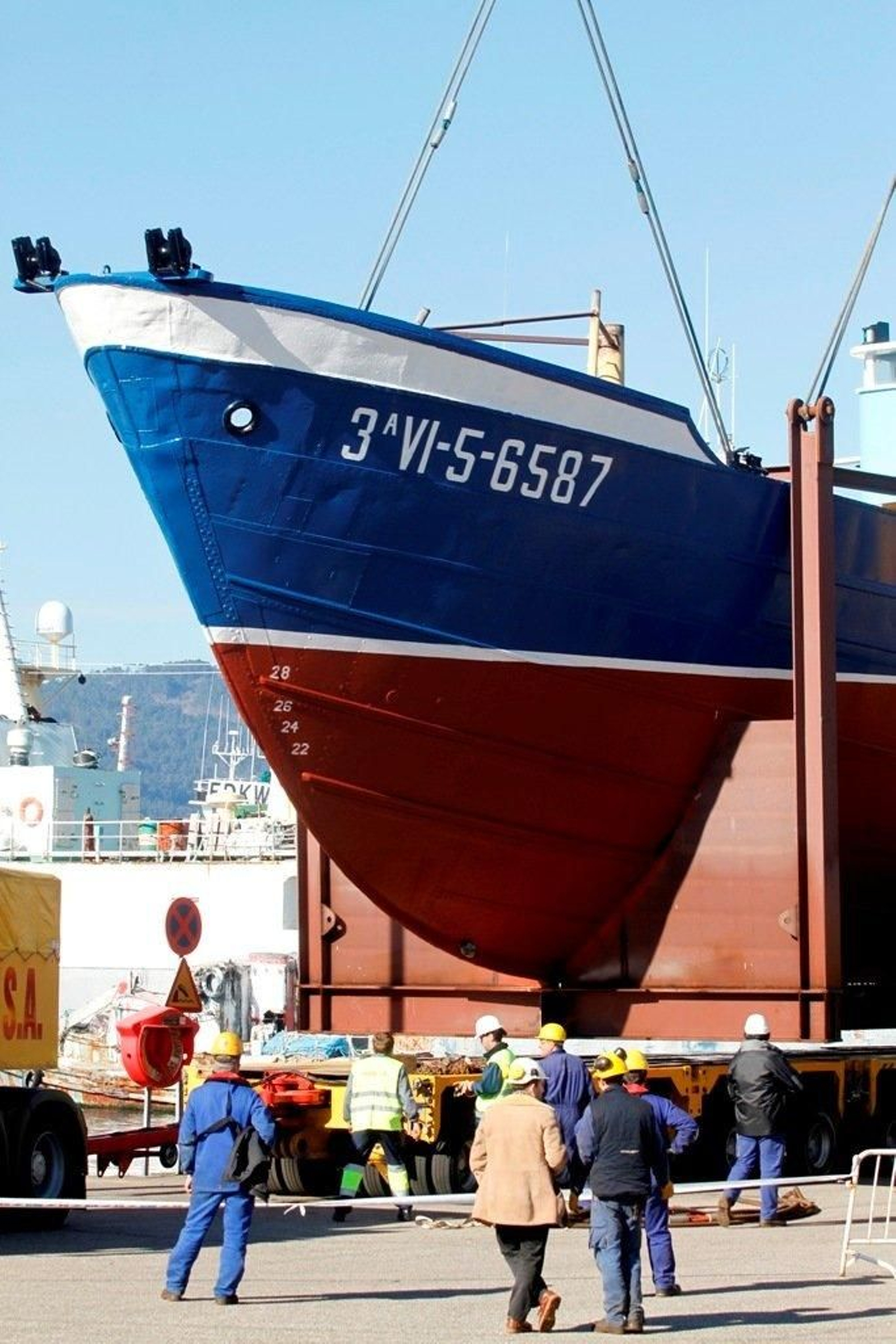Traslado del barco Foto Lanfoco 08