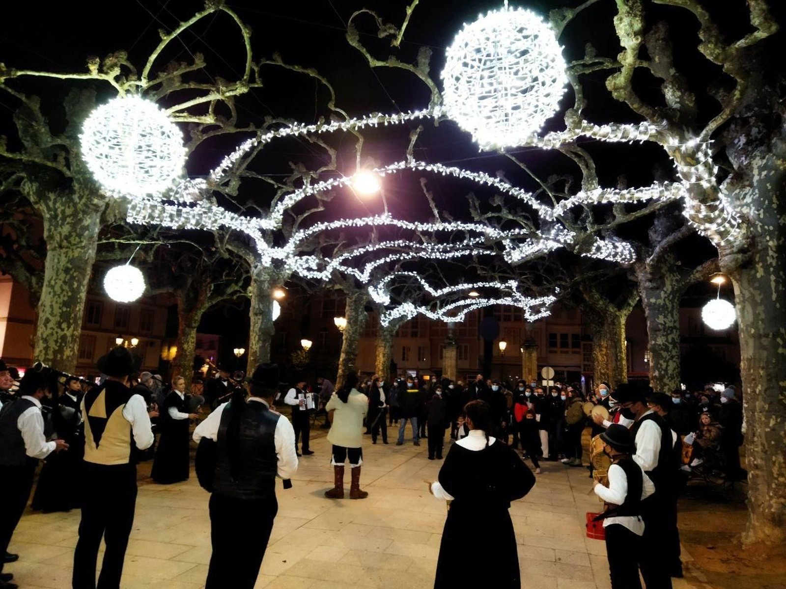 Decoración navideña en Celanova