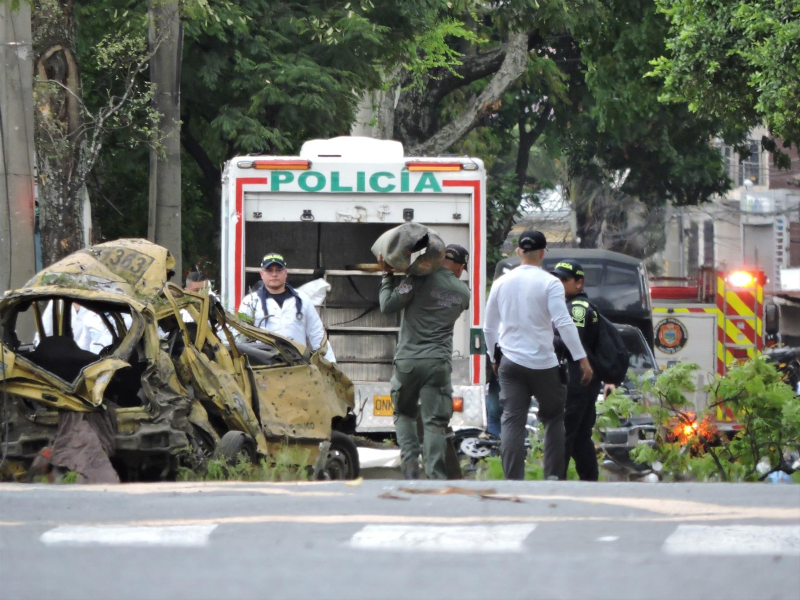 Imagen de un atentado ocurrido en Calí (Colombia) el pasado mes de agosto
