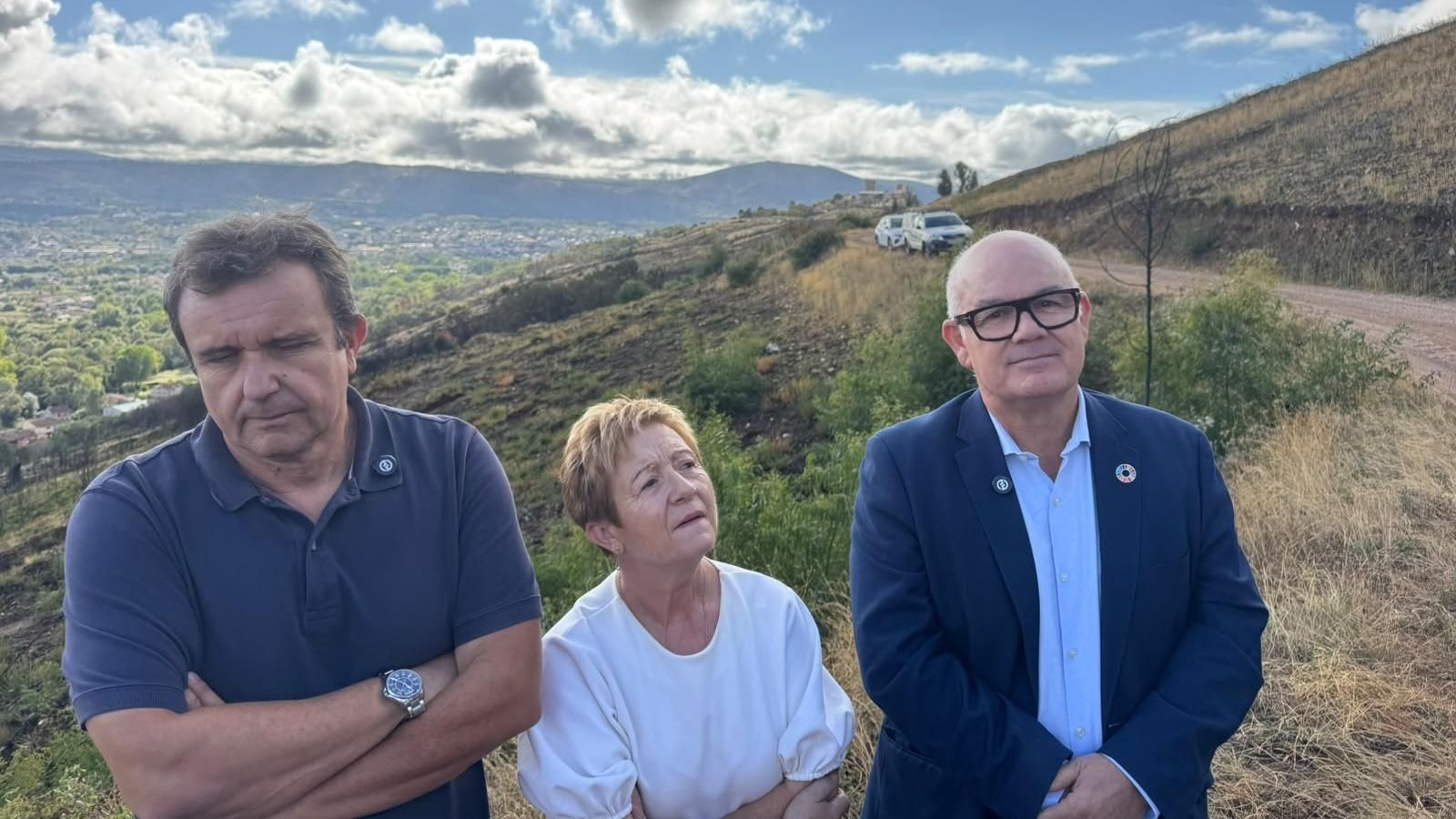 José Manuel Martín, Rosa González e Eladio Santos.