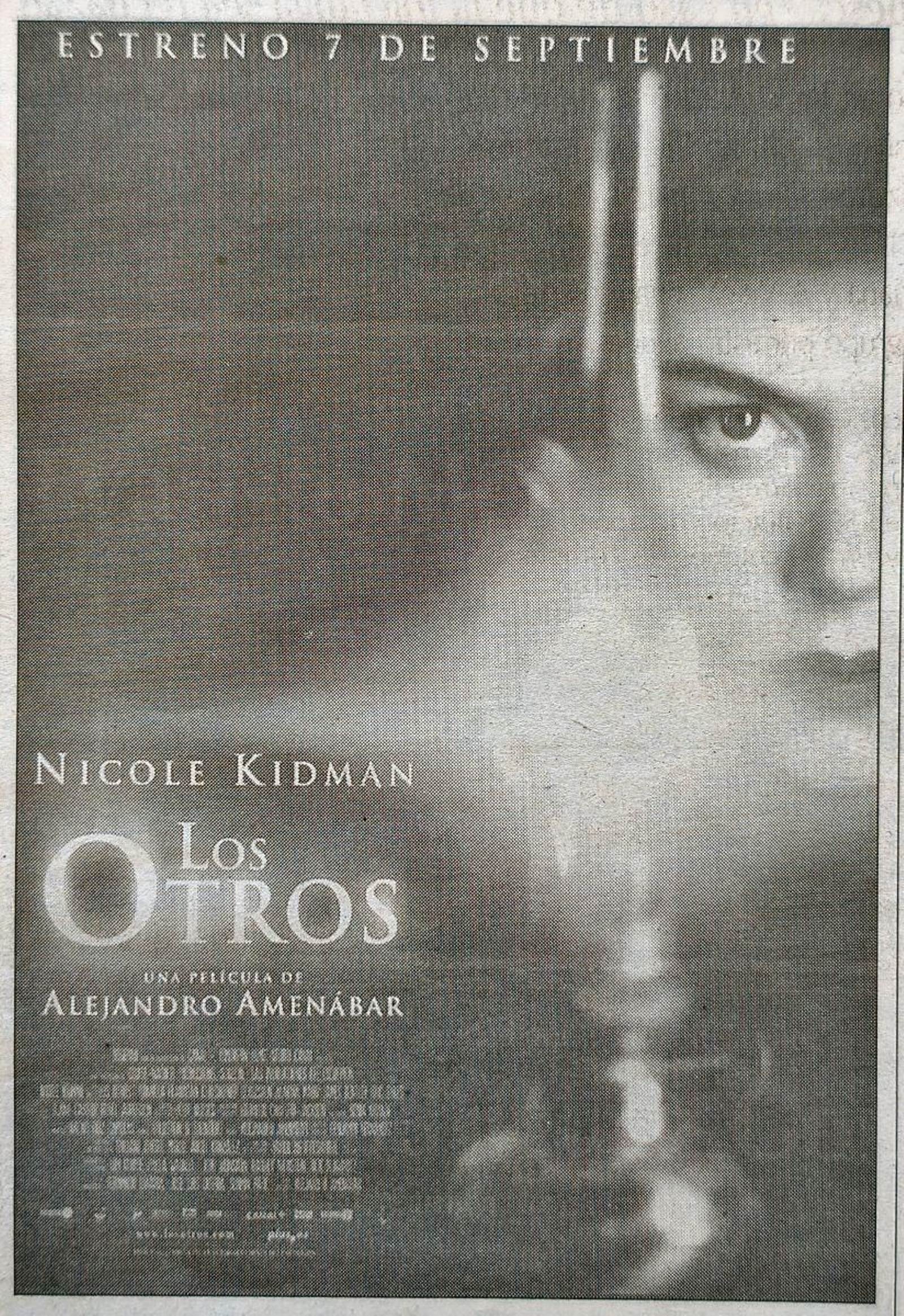 Cartel de Manuel Outumuro para la película “Los otros”.