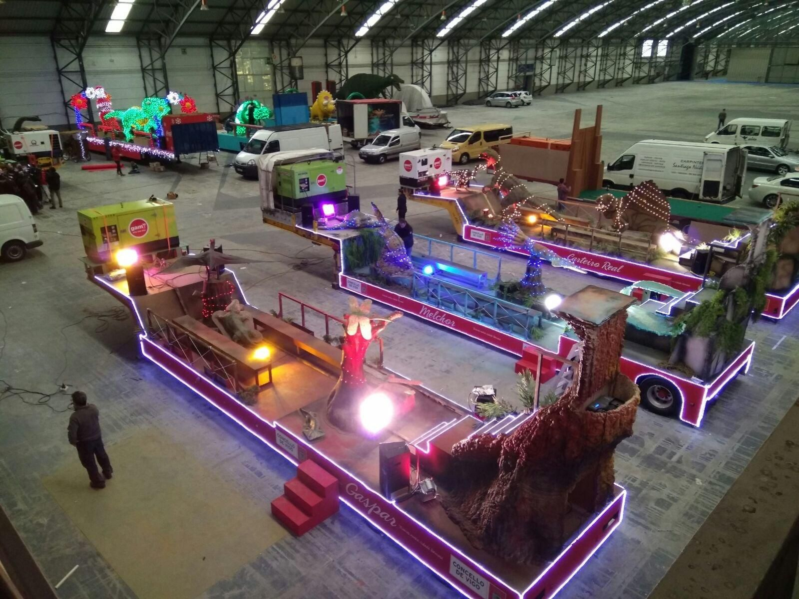 Las carrozas de los Reyes Magos de Vigo Foto Vicente 8