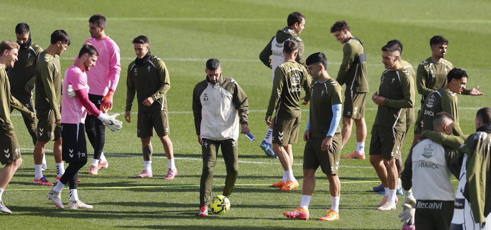 Galería | El Celta entrena en Afouteza antes del partido contra el Barcelona