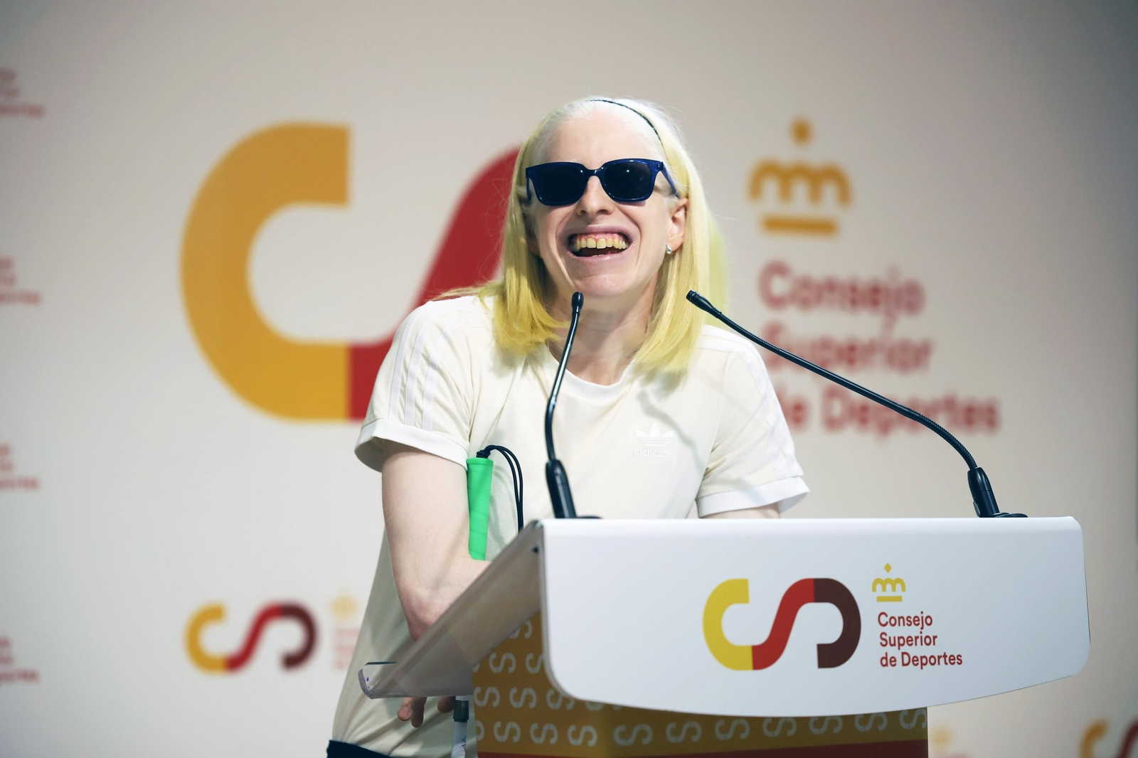 Susana Rodríguez Gacio, en el homenaje del CSD.