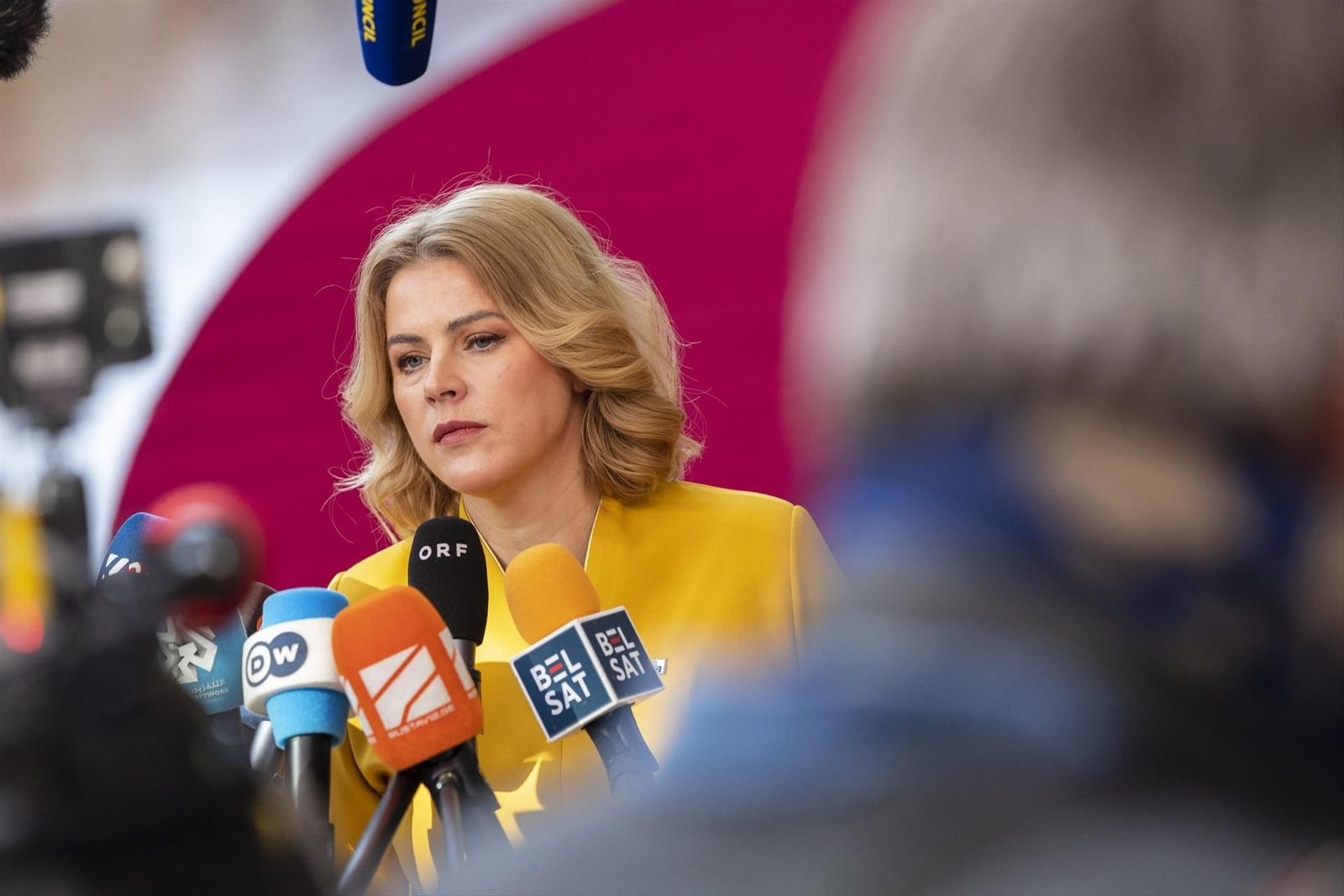 La primera ministra de Letonia