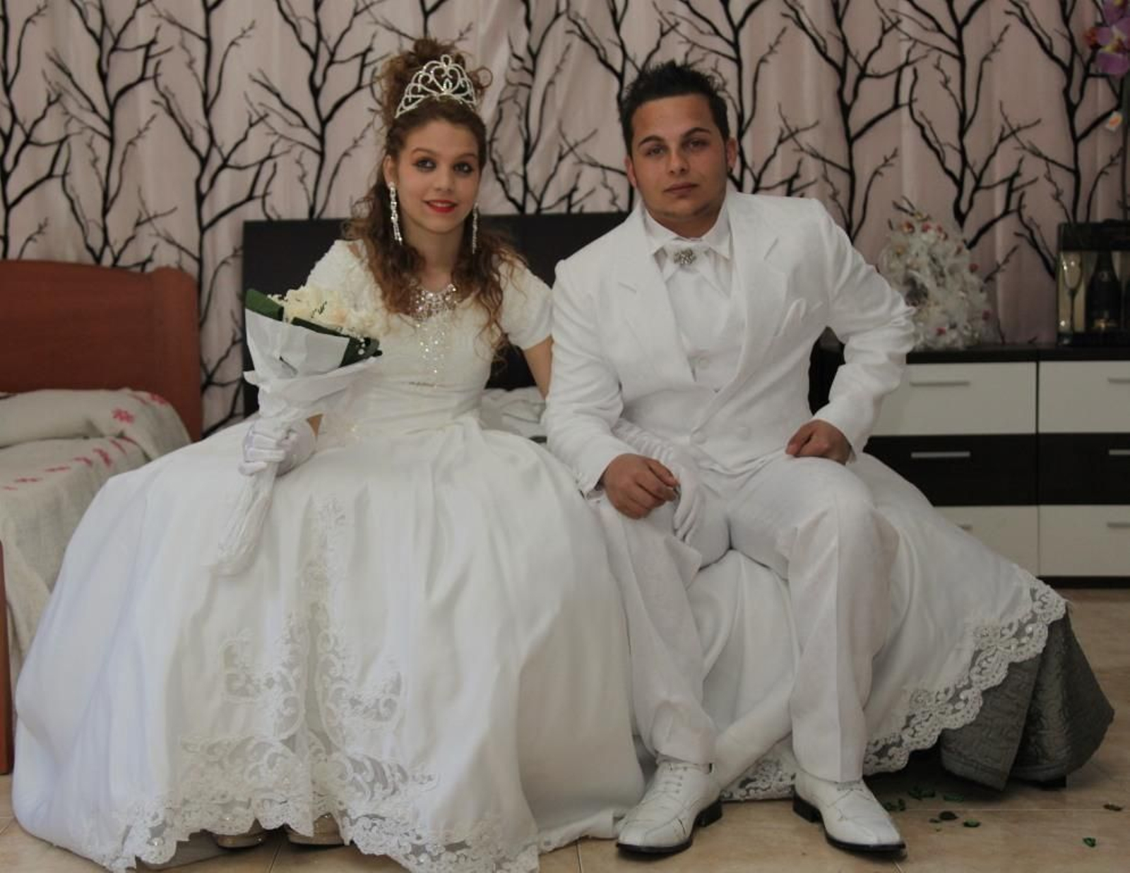 Leticia Manzano y Fabián Gavarre, antes del paseo.