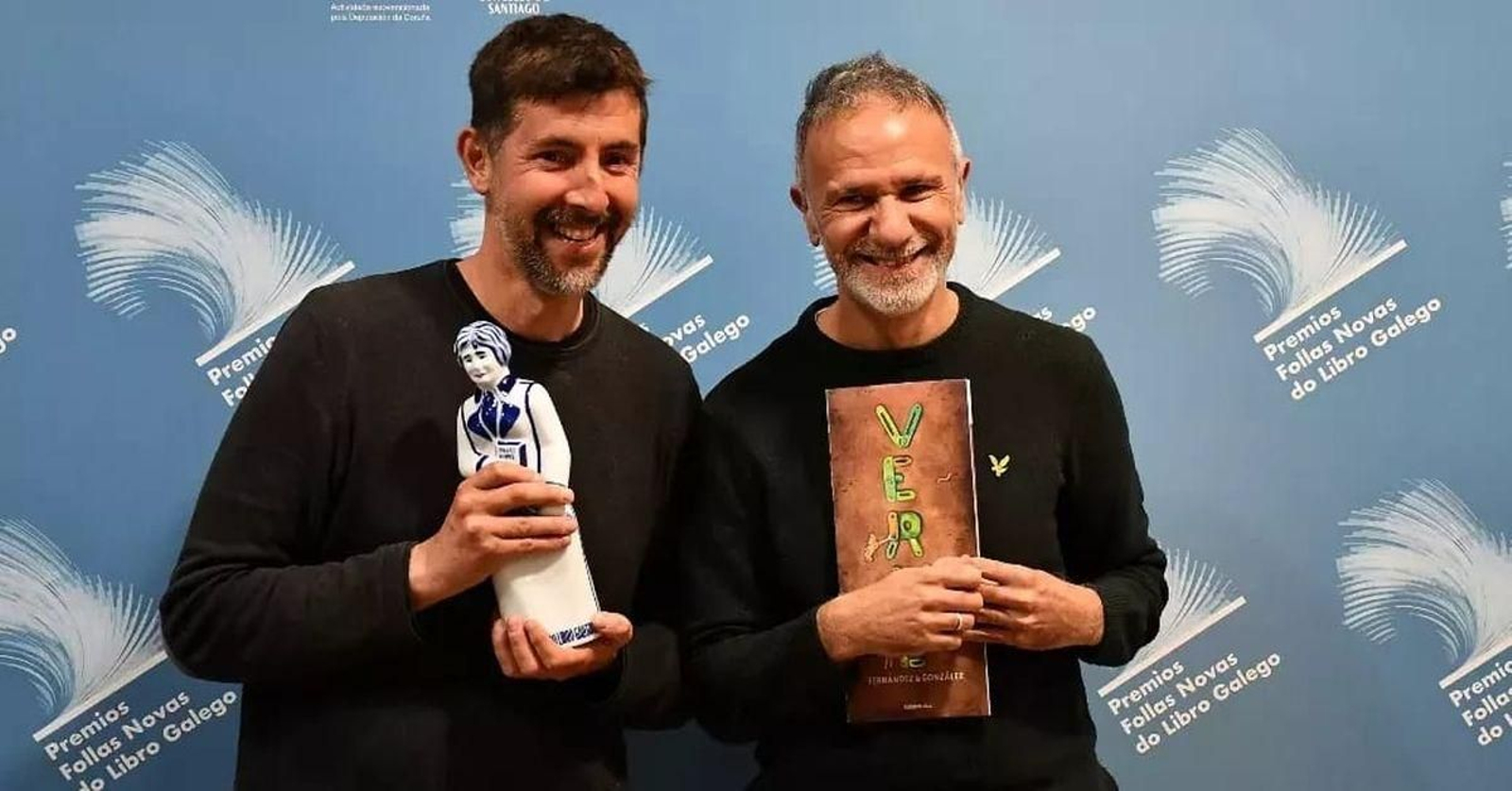 Fredy Fdez & German Glez recolleron un galardón por “Verne” coa fórmula de “Balea”.