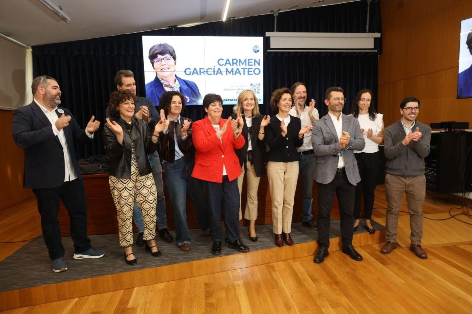 Galería | Carmen García Mateo celebra su victoria en las elecciones de la UVigo