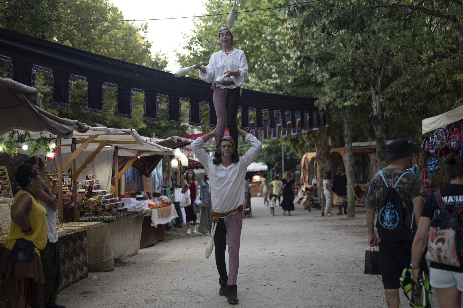 También hubo espectáculos en la calle.
Fotos Martiño Pinal