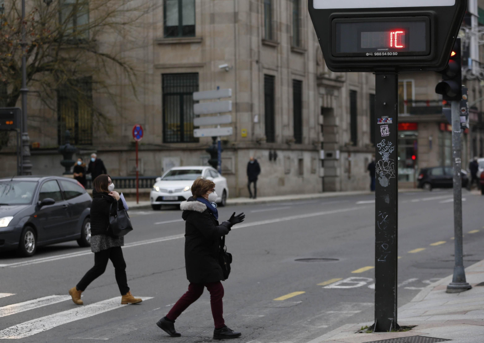 Ola de frío polar en Ourense // FOTO: XESÚS FARIÑAS